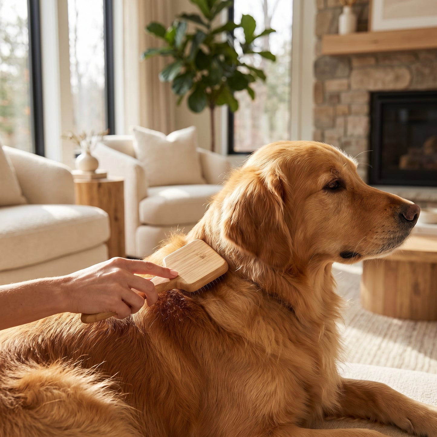 The Kinning Groomer™ — Bamboo Slicker Brush