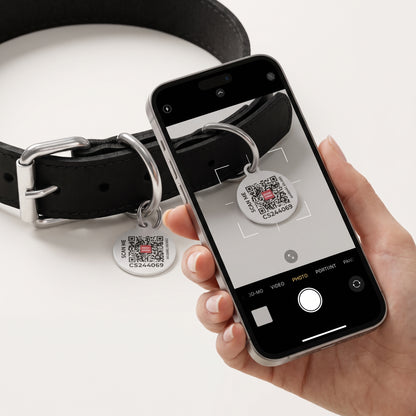 WAUDOG™ Premium Leather Smart Collar — Curated by Kinning